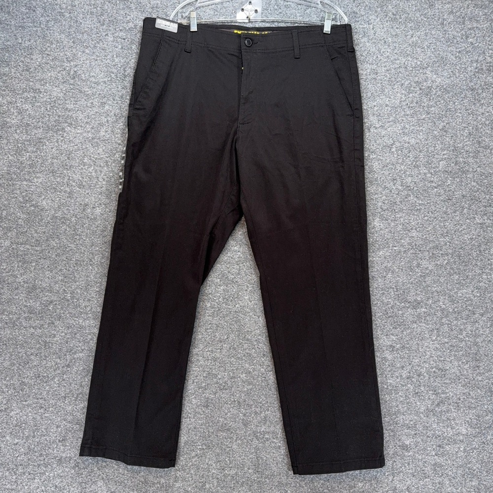 Lee‎ Performance Series Pants Mens 38x30 Black Extreme Comfort Stretch Chino NEW